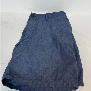 Stylish Blue Patterned Men's Shorts Steel and Jelly Size 34